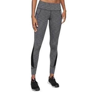 Athleta Relay Tight 2.0 Black Heather Leggings Womens Size Small